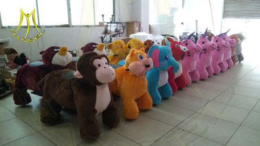 Hansel game center equipment coin operated children rides on stuffed electric car supplier