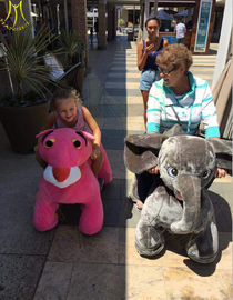 Hansel attractive stuffed animal plush electric ride on animalel kids mall supplier