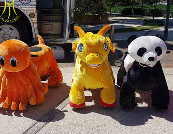 Hansel amusement park games stuffed indoor zoo animals kiddie ride for sale supplier