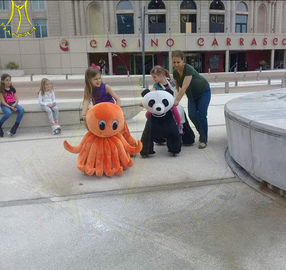 Hansel amusement park games indoor playground motorized plush riding animals supplier