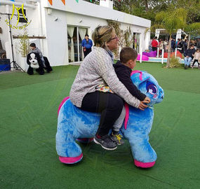 Hansel children electric plush battery operated zoo animal toy rides for sale supplier