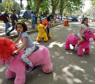 Hansel coin operated battery operated stuffed unicorn electric scooter supplier
