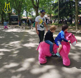 Hansel amusement park outdoor baby ride on plush animals for sale supplier