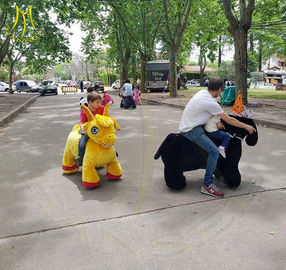 Hansel battery operated ride toy animal walking toy horses for amusement park supplier