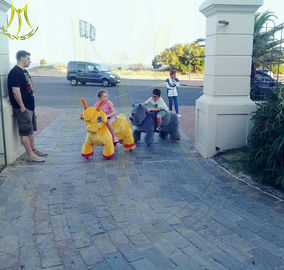 Hansel amusement park plush animal design electric animal scooter for mall supplier