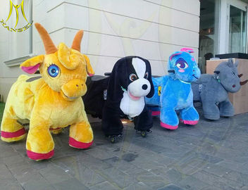 Hansel amusement park game machine plush riding motorized animals supplier