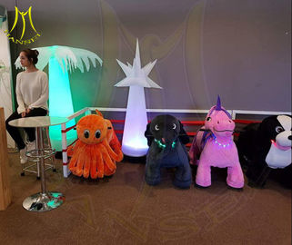 Hansel stuffed indoor playground electric plush motorized animals for mall supplier