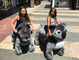 Hansel children toys car  stuffed kids ride on car plush animal toy for shopping mall supplier
