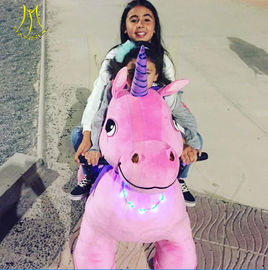 Hansel shopping mall electric mountable plush motorized animal for kids supplier