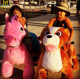Hansel hot selling kids indoor rides electric mountable animal scooter for mall supplier