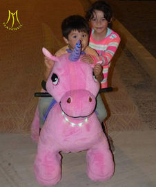 Hansel amusement park walking indoor plush motorized riding animals supplier