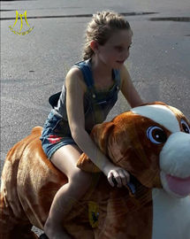 Hansel amusement park playground safari animals plush riding toys for kids supplier
