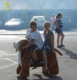 Hansel amusement park electric indoor ride on walking toy animals for sale supplier