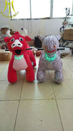 Hansel hot-selling plush coins zippy electric rides electric animal toy car for plaza supplier