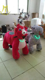 Hansel hot-selling plush coins zippy electric rides electric animal toy car for plaza supplier
