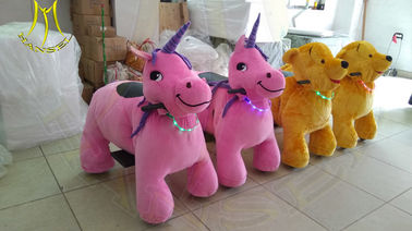 Hansel hot-selling walking animal plush ride for mall electronic game machine supplier