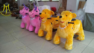 Hansel hot-selling walking animal plush ride for mall electronic game machine supplier