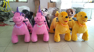 Hansel hot-selling walking animal plush ride for mall electronic game machine supplier