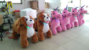 Hansel  children rides for sale mall ride on toys plush electric animal scooters supplier