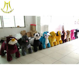 Hansel amusement park outdoor playground Motorized Plush Riding Animals supplier