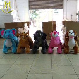 Hansel shopping mall electric mountable animal plush ride for children supplier