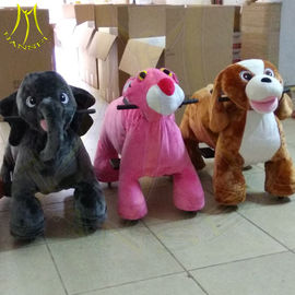 Hansel wholesale indoor playground plush electronic kid riding animals supplier