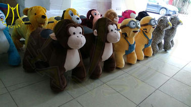 Hansel wholesale indoor playground plush electronic kid riding animals supplier
