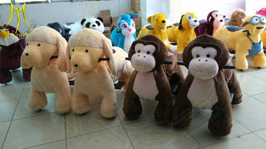 Hansel wholesale indoor playground plush electronic kid riding animals supplier