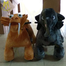 Hansel rechargable amusement park electric scooter stuffed ride on animals supplier
