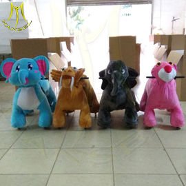Hansel rechargable amusement park electric scooter stuffed ride on animals supplier
