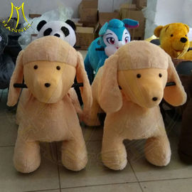 Hansel hot selling children electric plush battery operated zoo animal rides supplier