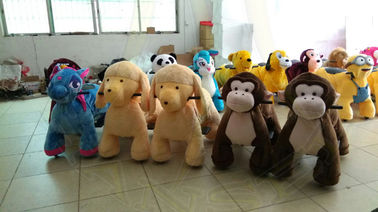 Hansel amusement park electric plush ride toy animal zoo ride for sale supplier