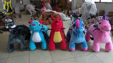 Hansel amusement park indoro playground plush electric animal scooters supplier