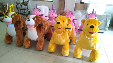 Hansel  commercial christmas animal deer ride on coin operated unicorn scooter supplier