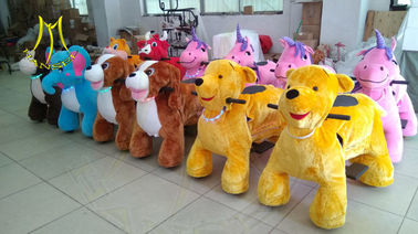 Hansel outdoor playground plush walking electric stuffed animals adults can ride supplier