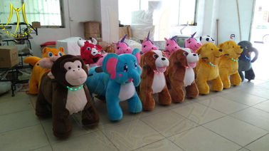Hansel  Guangzhou animal dinosaur ride large plush toy ride toy on wheels supplier