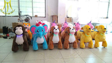 Hansel  Guangzhou animal dinosaur ride large plush toy ride toy on wheels supplier