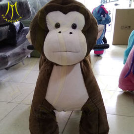 Hansel hot sale mall electric mountable animal plush ride on Monkey supplier