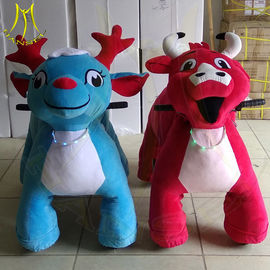 Hansel hot selling walking plush soft kids animal mountable riding toys supplier