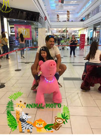 Hansel high quality  walking and coin operated ride toys panda toy ride safari rides for mall supplier