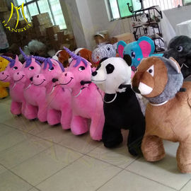 Hansel hot selling walking game machine kids plush animals scooter for sale supplier