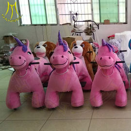 Hansel amusement park hot selling kids electric ride on plush animals supplier