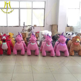 Hansel amusement park hot selling kids electric ride on plush animals supplier