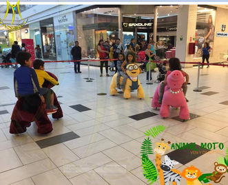 Hansel coin operated  plush animal mountables riding dinosaur toys for shopping mall supplier