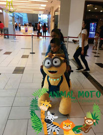 Hansel  2018 commercial plush toys stuffed animals on wheels plush animal electric scooter supplier