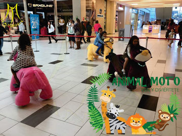 Hansel  shopping mall animal cars battery operated plush animals scooters for family ride supplier