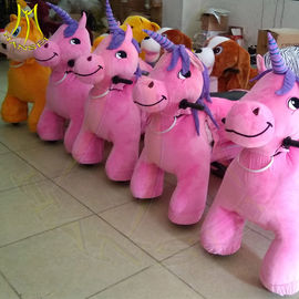 Hansel shopping mall electric mountable plush motorized animal for sale supplier