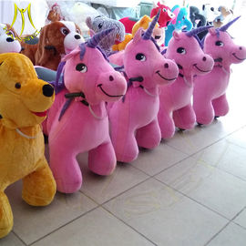 Hansel electronic walking battery operated kids plush animals scooter supplier