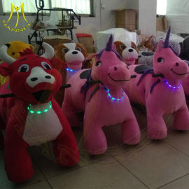 Hansel electronic walking battery operated kids plush animals scooter supplier