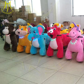 Hansel electronic walking battery operated kids plush animals scooter supplier